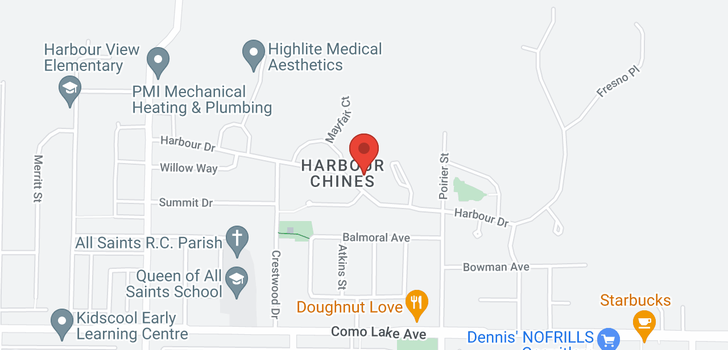 map of 1571 HARBOUR DRIVE